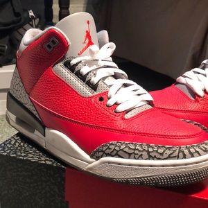 Jordan 3 Retro SE Fire Red - Cement grey